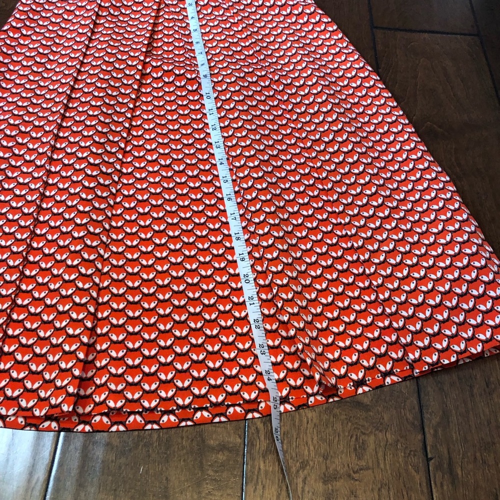 NWT The Limited orange fox skirt A-line - Picture 6 of 9